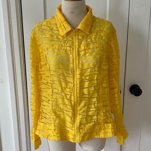 Vintage Yellow Jacket with mesh Cut-outs
